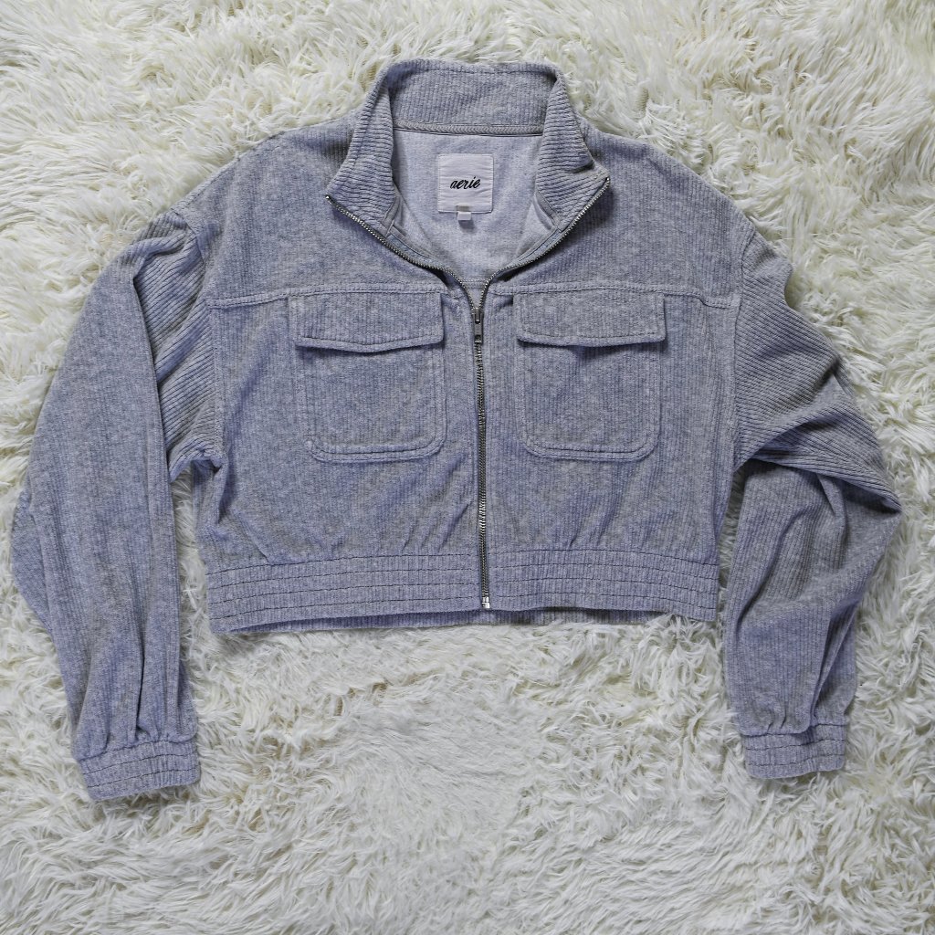 Aerie Crop Jacket- Courduroy
